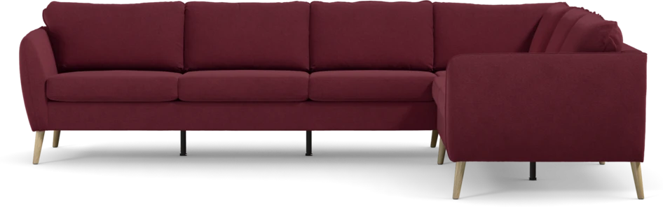 County - Hörnsoffa, 3+2-sits - Röd