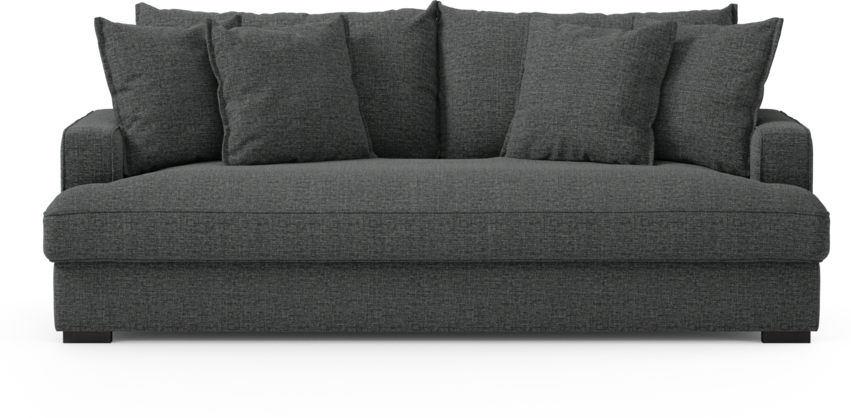 Mila - 3-sits soffa, hel dyna - Grå