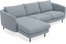 Madison Lux - 2-sits soffa med schäslong vänster - Blå