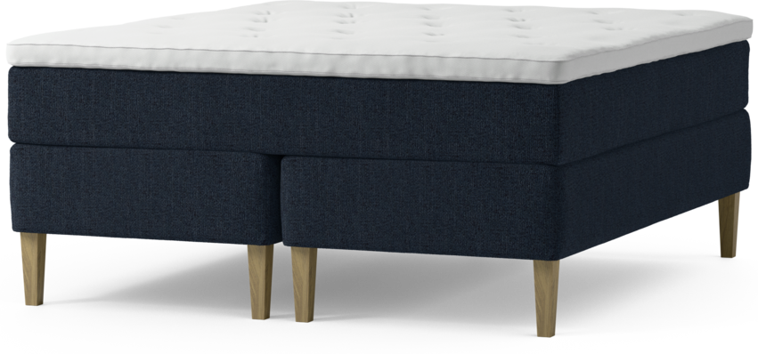 Delux Exclusive - Kontinentalsäng, dubbelsäng med bäddmadrass och sängben