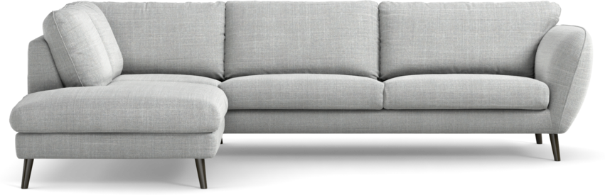 Madison - 3-sits soffa med divan vänster - Grå