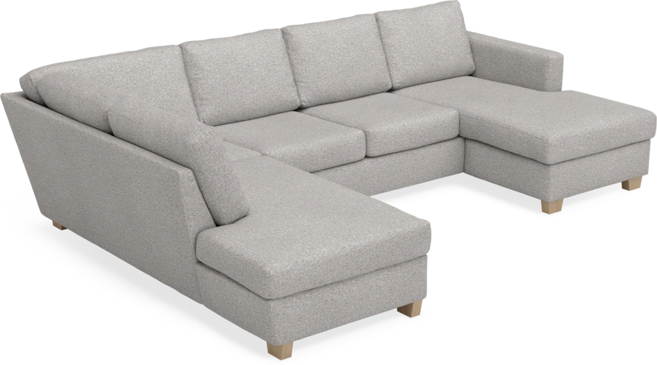 Friday - 3-sits soffa med divan vänster och schäslong höger - Vit