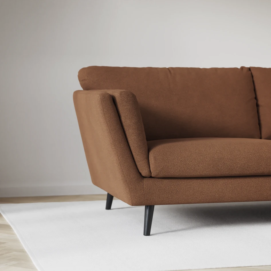 Madison - 2-sits soffa med divan vänster och schäslong höger - Brun