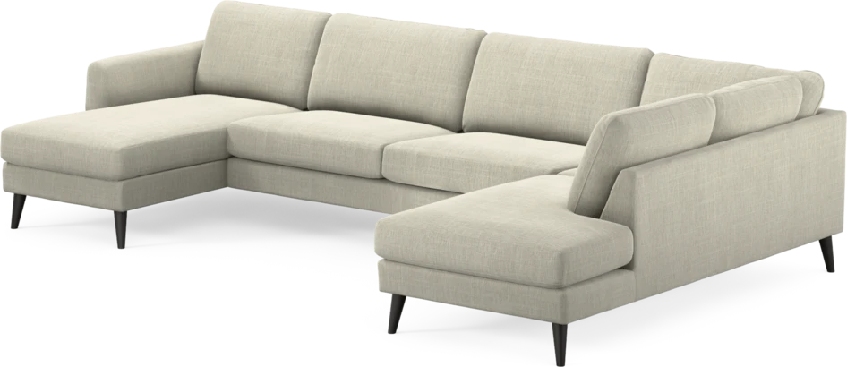 Bridge - 3-sits soffa med schäslong vänster och divan höger - Beige