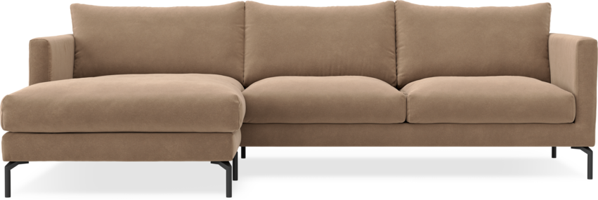 Impression Delux - 3-sits soffa med schäslong vänster - Beige