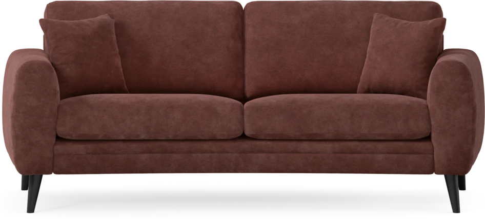 Eden - 2,5-sits soffa svängd - Röd