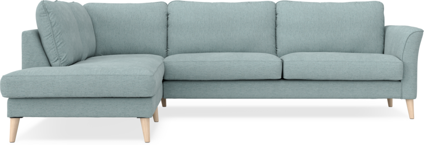 Bridge - 3-sits soffa med divan vänster - Blå
