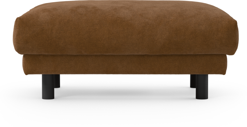 Cherrie - Fotpall 100, fast klädsel - Orange