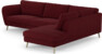 Madison Lux - 3-sits soffa med divan höger - Röd