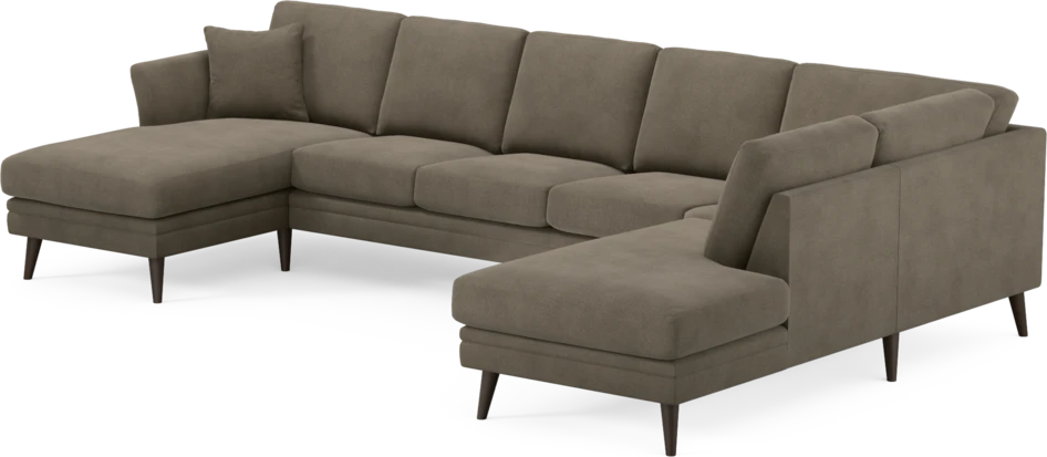 Eden - 3-sits soffa med schäslong vänster och divan höger - Beige