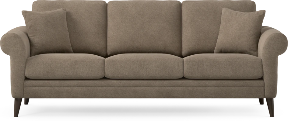 Eden - 3-sits soffa - Brun