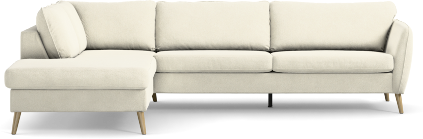 County - 2,5-sits soffa med divan vänster - Vit