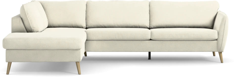 County - 2,5-sits soffa med divan vänster - Vit
