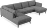 Madison Lux - 2-sits soffa med divan vänster och schäslong höger - Vit