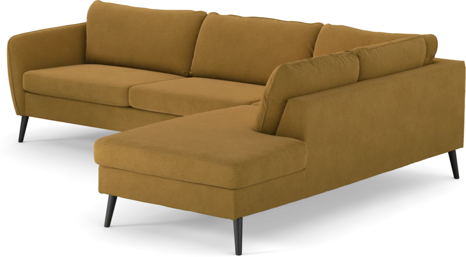 County - 2,5-sits soffa med divan höger - Gul