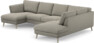 Madison Lux - 2-sits soffa med schäslong vänster och divan höger - Grå