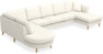 Eden - 3-sits soffa med divan vänster och schäslong höger - Vit
