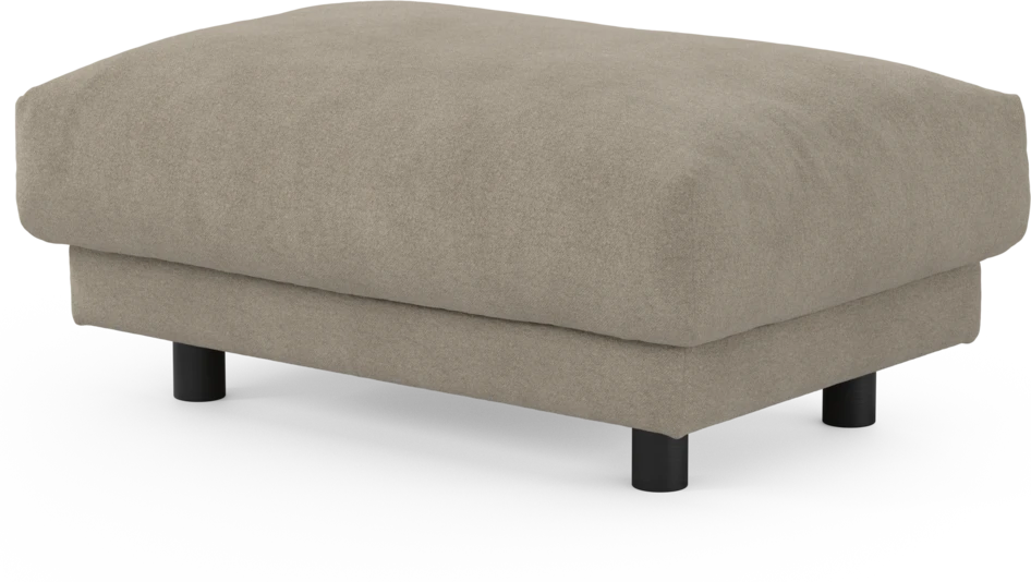 Cherrie - Fotpall 110, fast klädsel - Beige