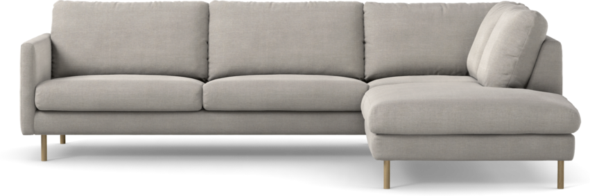 Madison Lux - 3-sits soffa med divan höger - Grå