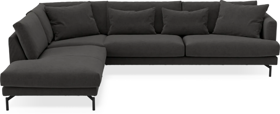 Harper - 3-sits soffa med divan vänster - Grå