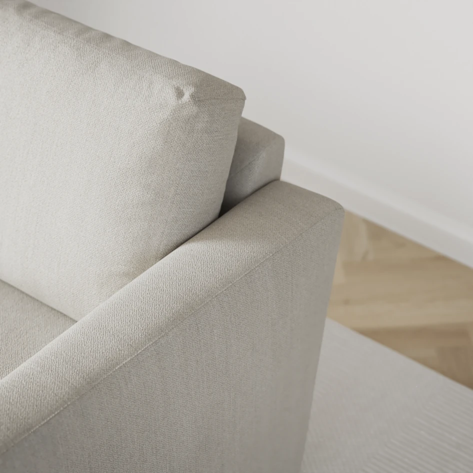 Friday - 2-sits soffa med två schäslonger - Beige