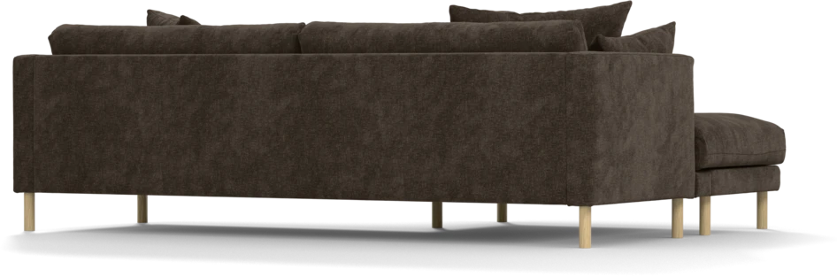 Harper - 4-sits med schäslong XL vänster - Brun