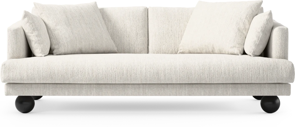 Harper - 3-sits soffa, hel dyna - Vit