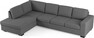 Nevada - 3-sits soffa med divan vänster - Grå