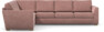 Friday - Hörnsoffa, 2+3-sits - Rosa