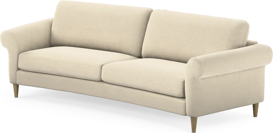 Bridge - 3-sits soffa svängd - Beige