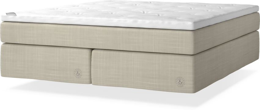 Cape Farewell Comfort - Kontinentalsäng, dubbelsäng med svävande utseende - Beige