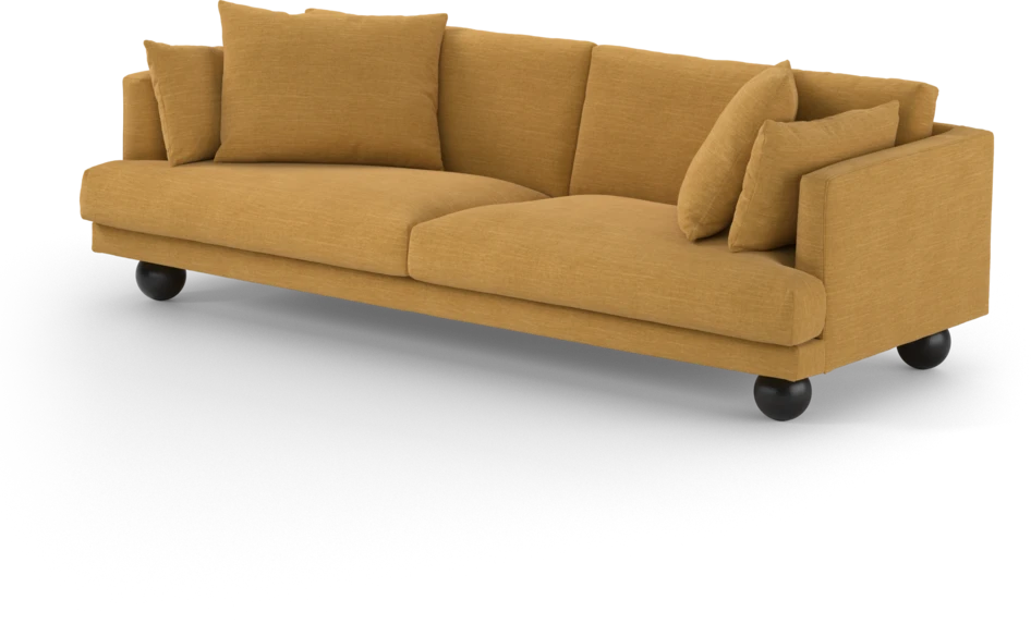 Harper - 4-sits soffa - Gul