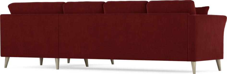 Eden - Hörnsoffa, 3+1-sits - Röd