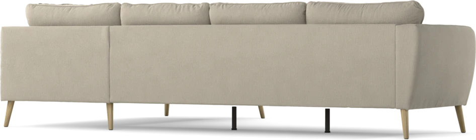 County - 3-sits soffa med divan höger - Grå