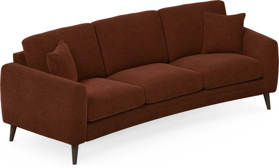 Eden - 3-sits soffa svängd - Orange