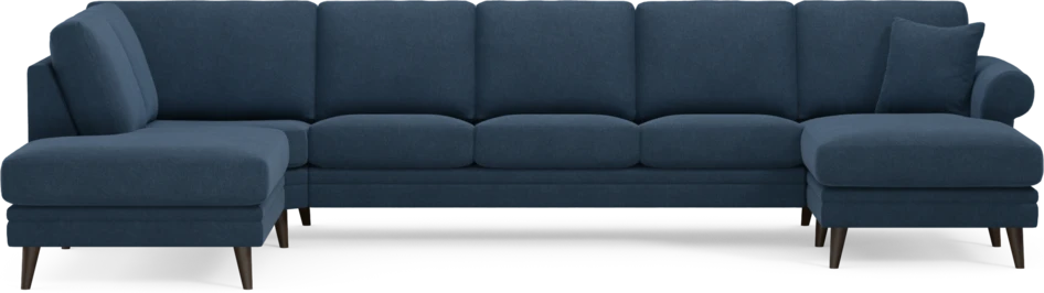 Eden - 3-sits soffa med divan vänster och schäslong höger - Blå