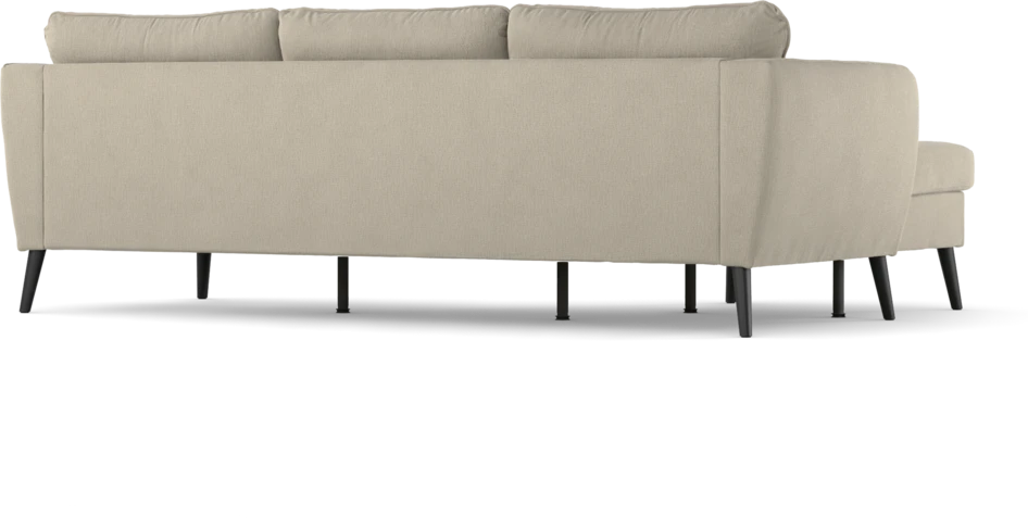 County - 3-sits soffa med flyttbar schäslong - Grå