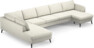 County - 4-sits soffa med divan vänster och schäslong höger - Vit