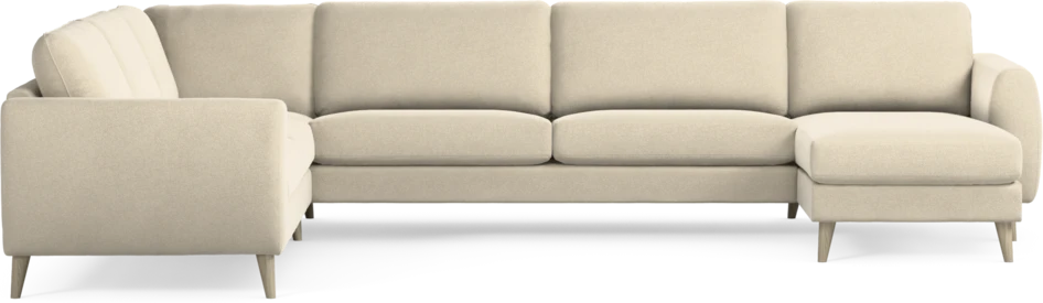 Bridge - Hörnsoffa, 2+3-sits med schäslong höger - Beige