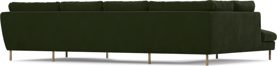 Madison Lux - 2-sits soffa med divan vänster och schäslong höger - Grön