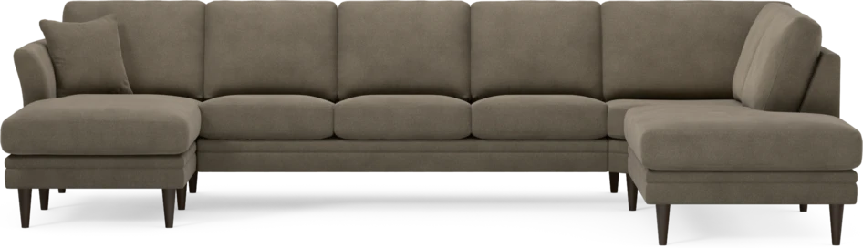 Eden - 3-sits soffa med schäslong vänster och divan höger - Beige