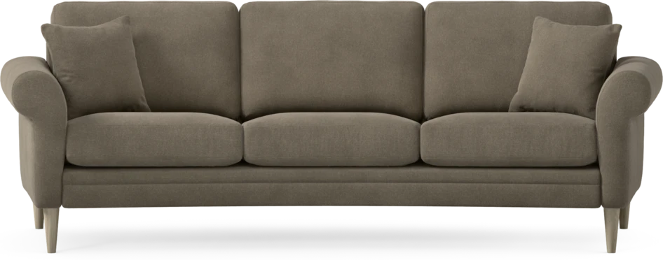 Eden - 3-sits soffa svängd - Beige
