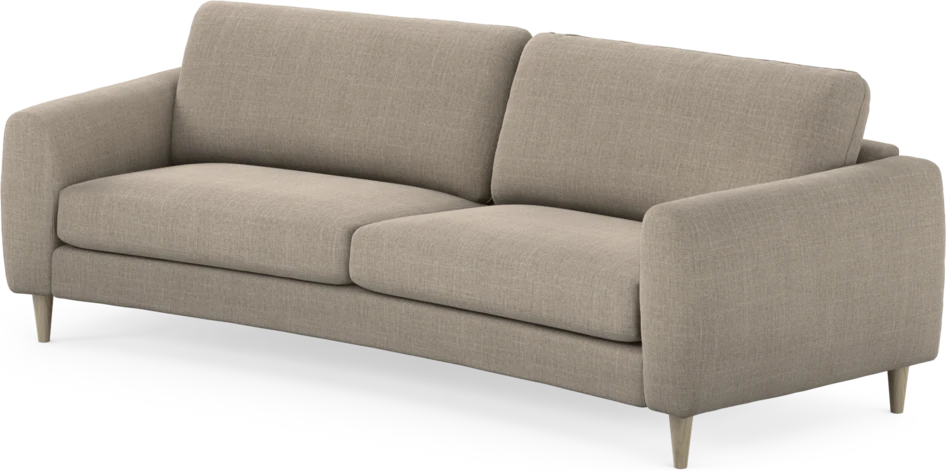 Bridge - 3-sits soffa svängd - Beige