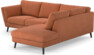 Madison - 2-sits soffa med divan höger - Orange