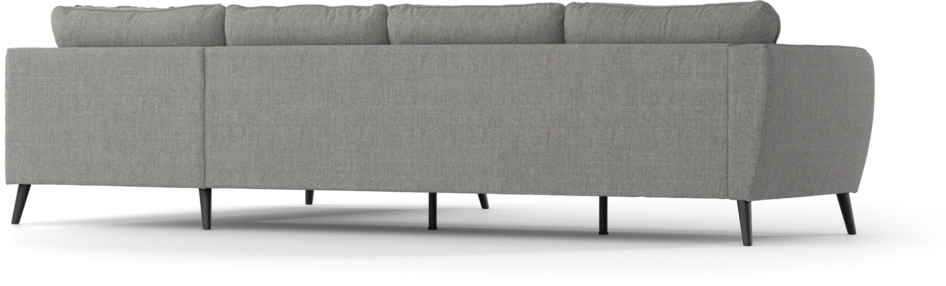 County - 3-sits soffa med divan höger - Grå