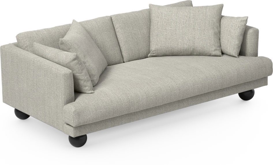 Harper - 3-sits soffa, hel dyna - Vit
