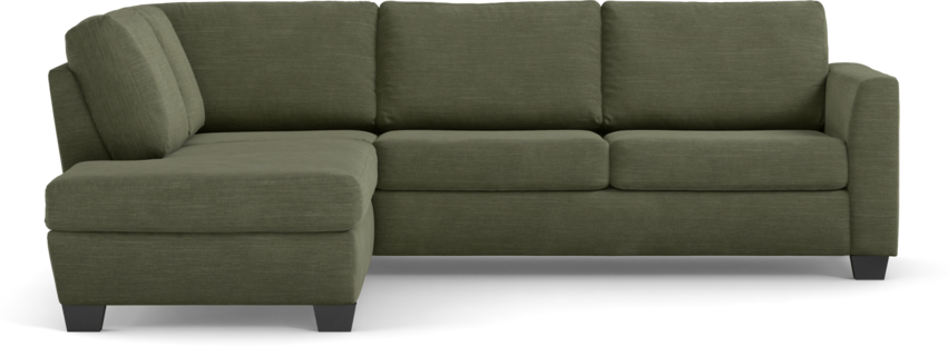 Friday - 2,5-sits soffa med divan vänster - Grön