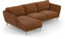 Madison Lux - 2-sits soffa med schäslong vänster - Orange