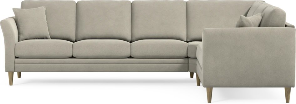 Eden - Hörnsoffa, 3+2-sits - Brun