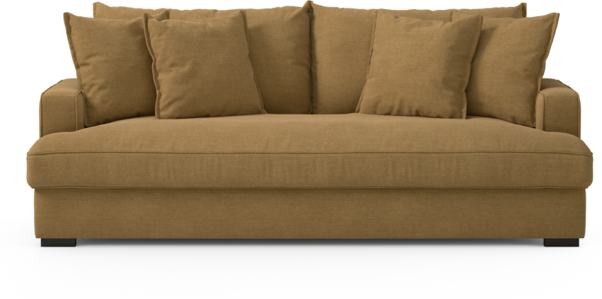 Mila - 3-sits soffa, hel dyna - Gul